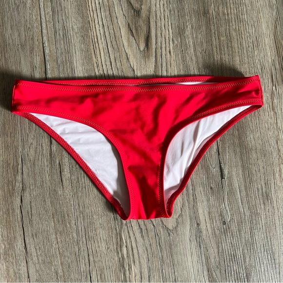 SOLID & STRIPED Red Bikini Bottom - Picture 1 of 3